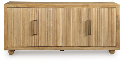 Niam - Accent Cabinet - Light Antique Beige by Ashley – view 3