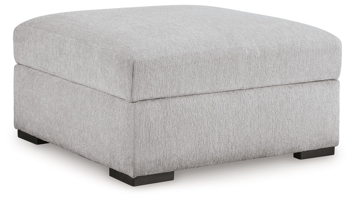 Gabyleigh - Ottoman With Storage - Nickel – Storage Ottomans