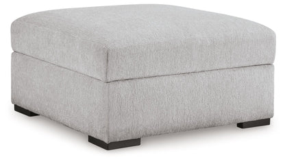 Gabyleigh - Ottoman With Storage - Nickel – Storage Ottomans