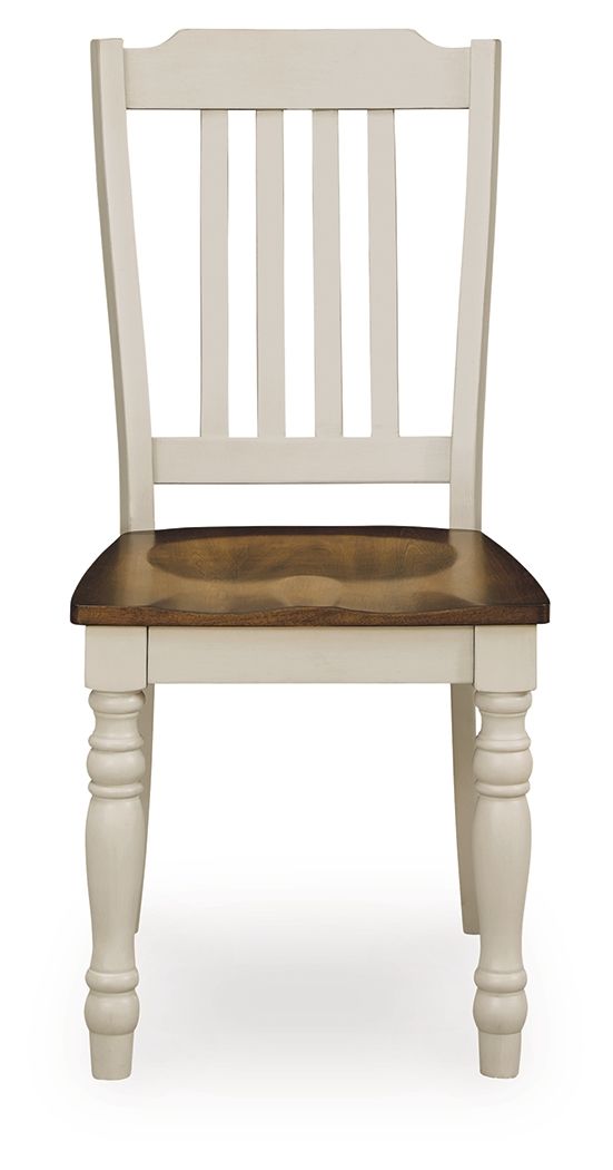 Wirloni - Dining Room Side Chair (Set of 2) - Antique White / Brown by Ashley – view 3