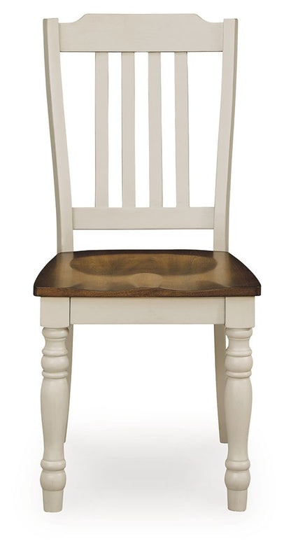 Wirloni - Dining Room Side Chair (Set of 2) - Antique White / Brown by Ashley – view 3