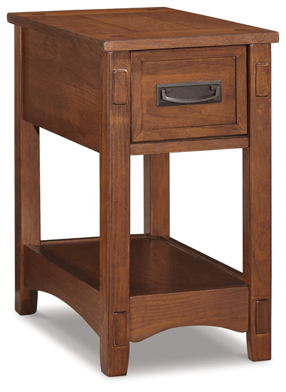 Breegin - Chair Side End Table - 1 Drawer - Brown by Ashley – Chair Side Tables