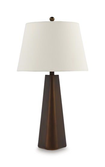 Jendale - Metal Table Lamp - Bronze Finish by Ashley – Table Lamps