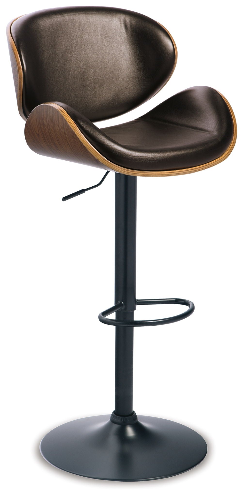 Bellatier - Tall UPH Swivel Barstool - Brown by Ashley – Adjustable Height