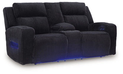 Forest Lake - Power Reclining Loveseat With Console / Adj Headrest by Ashley – Reclining Loveseats