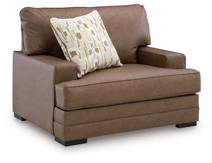 VillaCourt - Chair And A Half - Caramel – Arm Chairs
