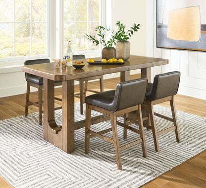 Cabalynn - Rectangular Dining Room Counter Table Set by Ashley – 5 Piece Dining Room Sets