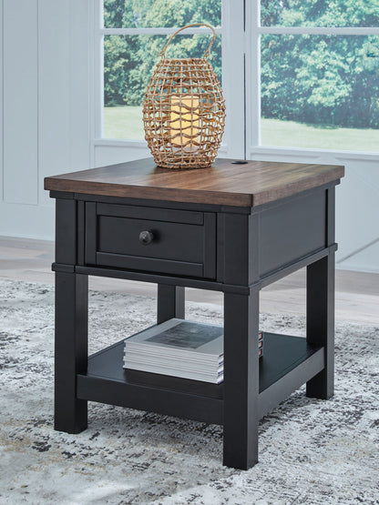 Wildenauer - Rectangular End Table - Brown / Black by Ashley – view 3