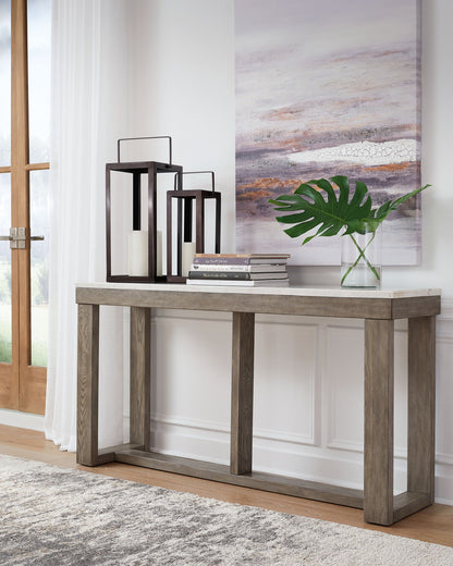 Loyaska - Sofa Table - Brown / Ivory by Ashley – view 3