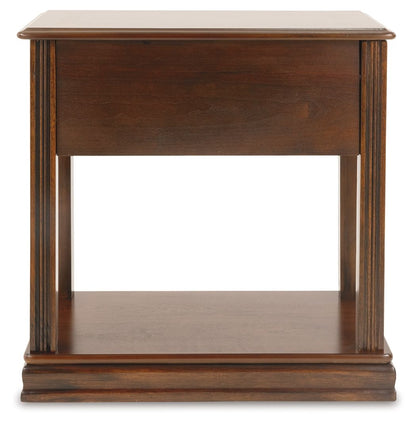 Breegin - Chair Side End Table - Removable Tray - Brown by Ashley – view 4