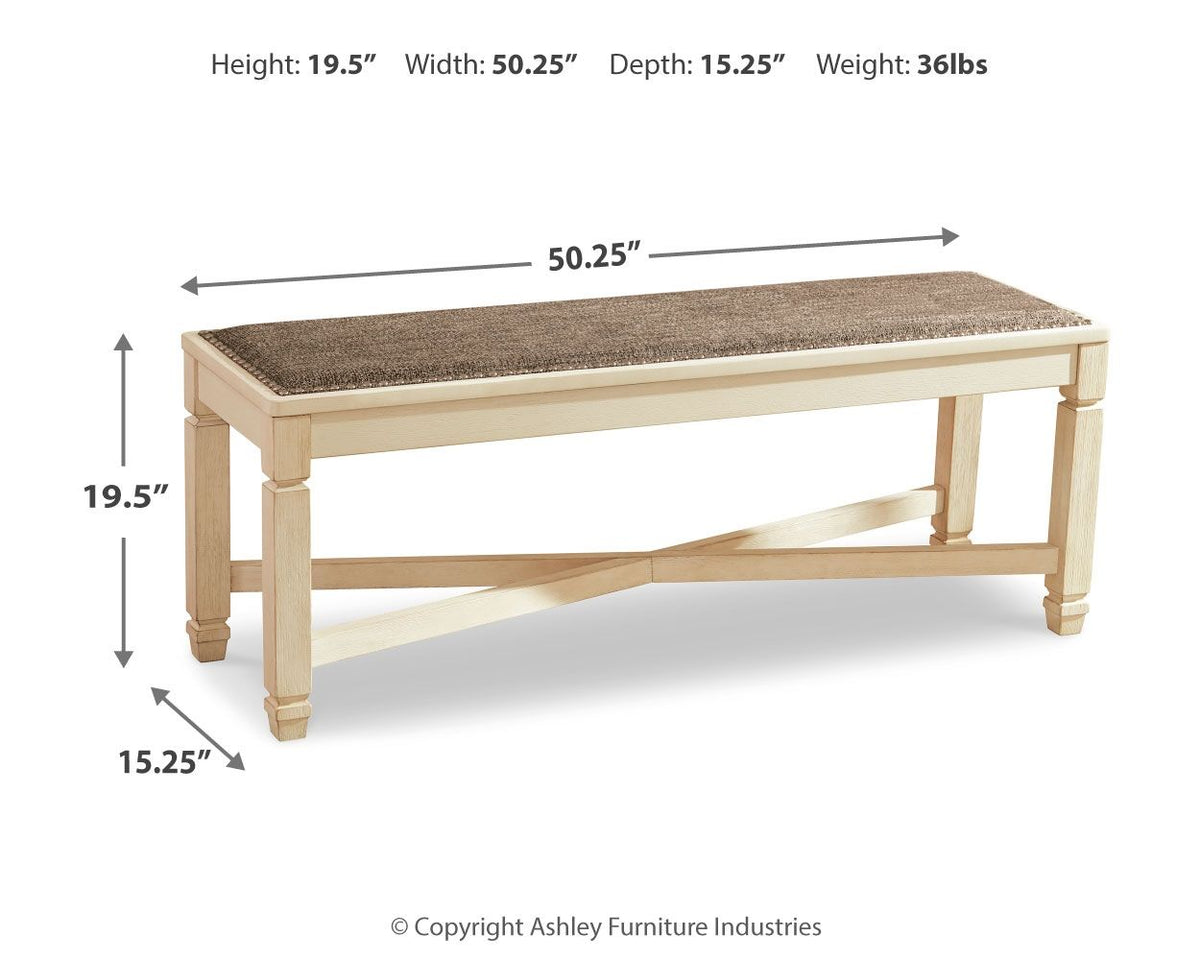 Bolanburg - Large UPH Dining Room Bench - Beige by Ashley – view 4