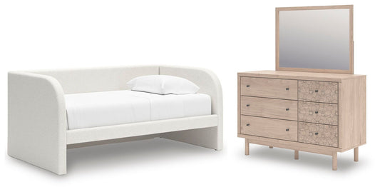 Arloster - Upholstered Day Bed Set – 3 Piece Bedroom Sets