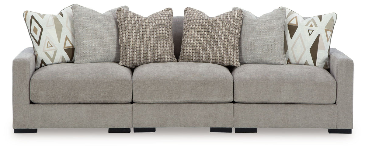Aslan Court - 3 Piece Sectional – Stationary Sectionals