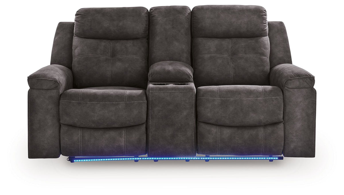 Brysonview - Double Reclining Loveseat With Console - Charcoal – view 4