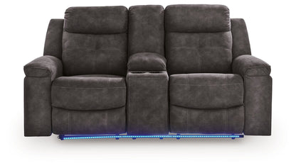 Brysonview - Double Reclining Loveseat With Console - Charcoal – view 4