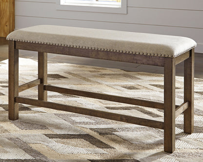 Moriville - Double UPH Bench  - Beige by Ashley – view 3