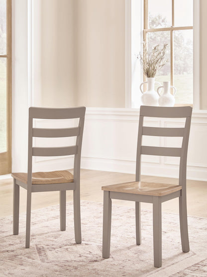 Harperfeld - Dining Room Side Chair (Set of 2) - Natural / Gray by Ashley – view 3