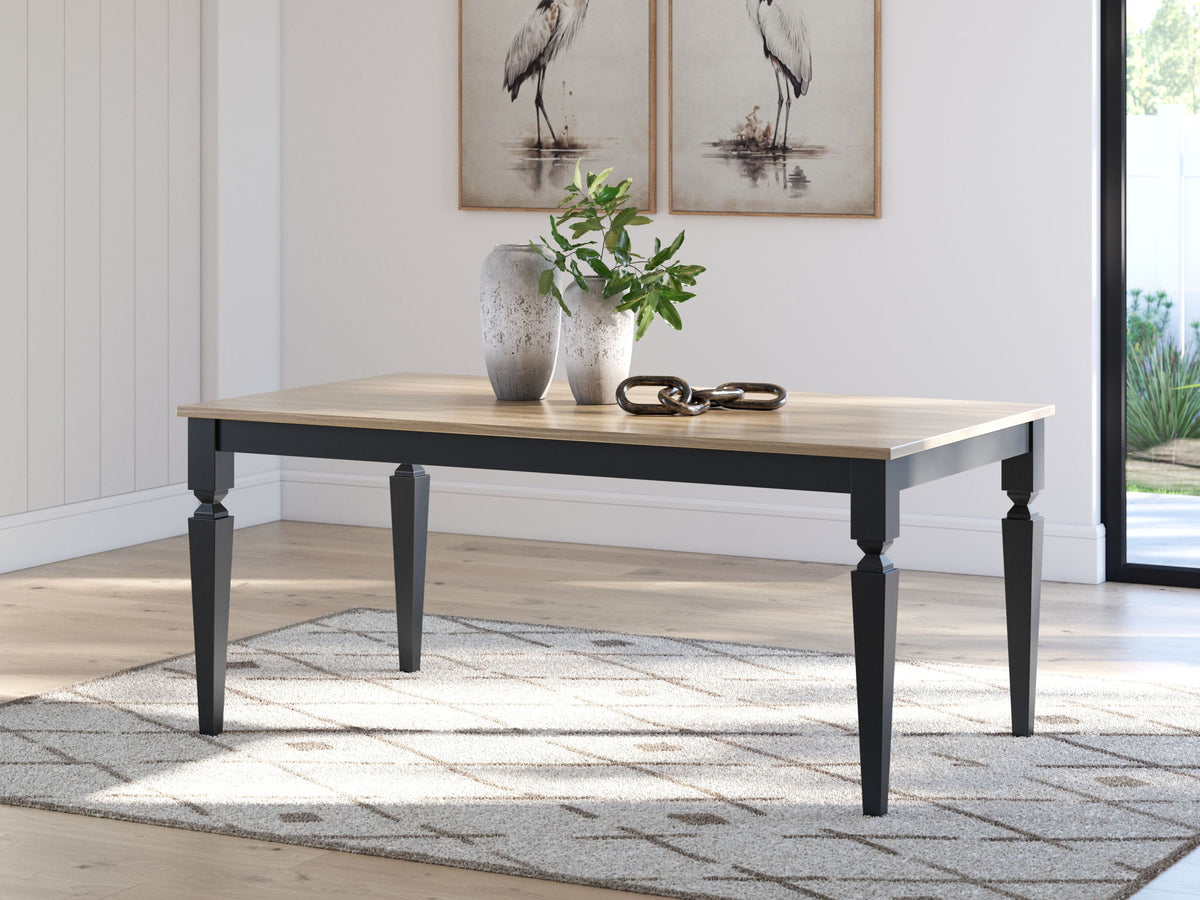 Brenkerton - Rectangular Dining Room Table - Grayish Brown / Black by Ashley – Dining Tables