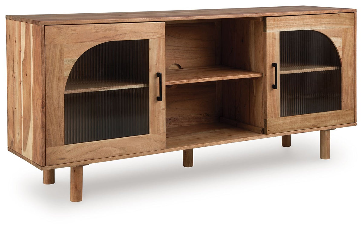 Adway - Accent Cabinet - Natural Brown by Ashley – Accent Cabinets