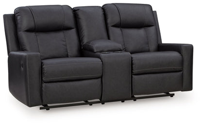 Mackmenville - Double Reclining Loveseat With Console – Reclining Loveseats