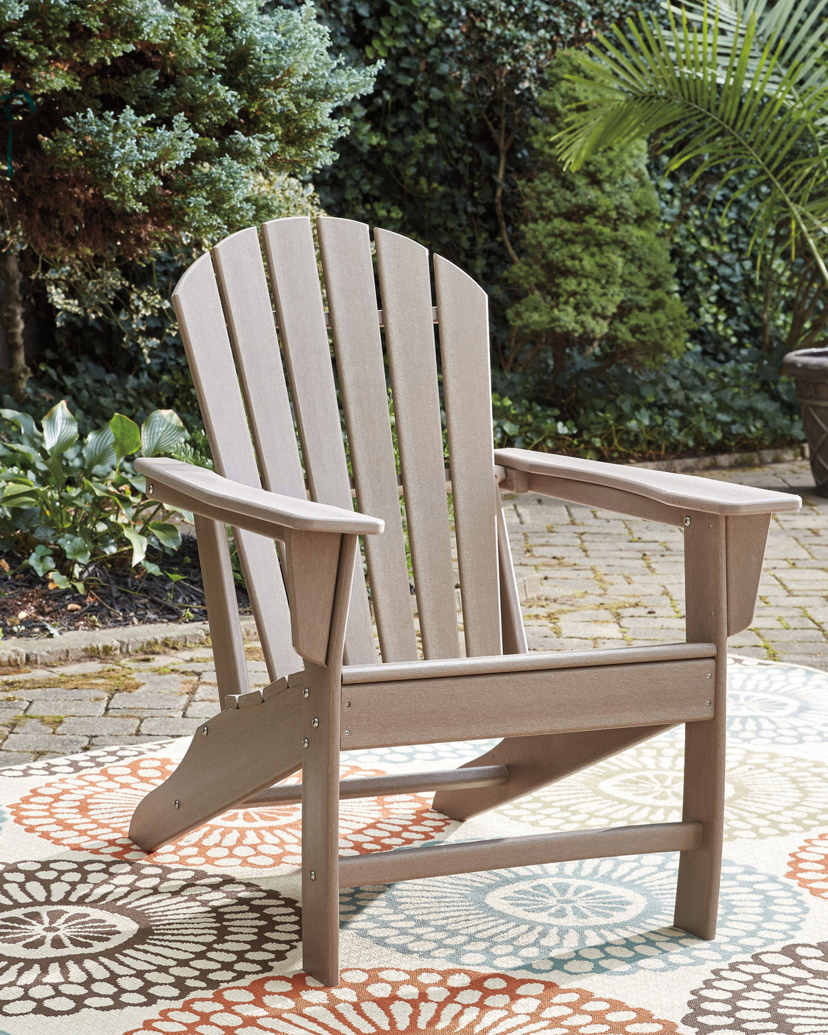 Sundown Treasure - 2 Pc. - Adirondack Chair And Ottoman - Driftwood by Ashley – view 4