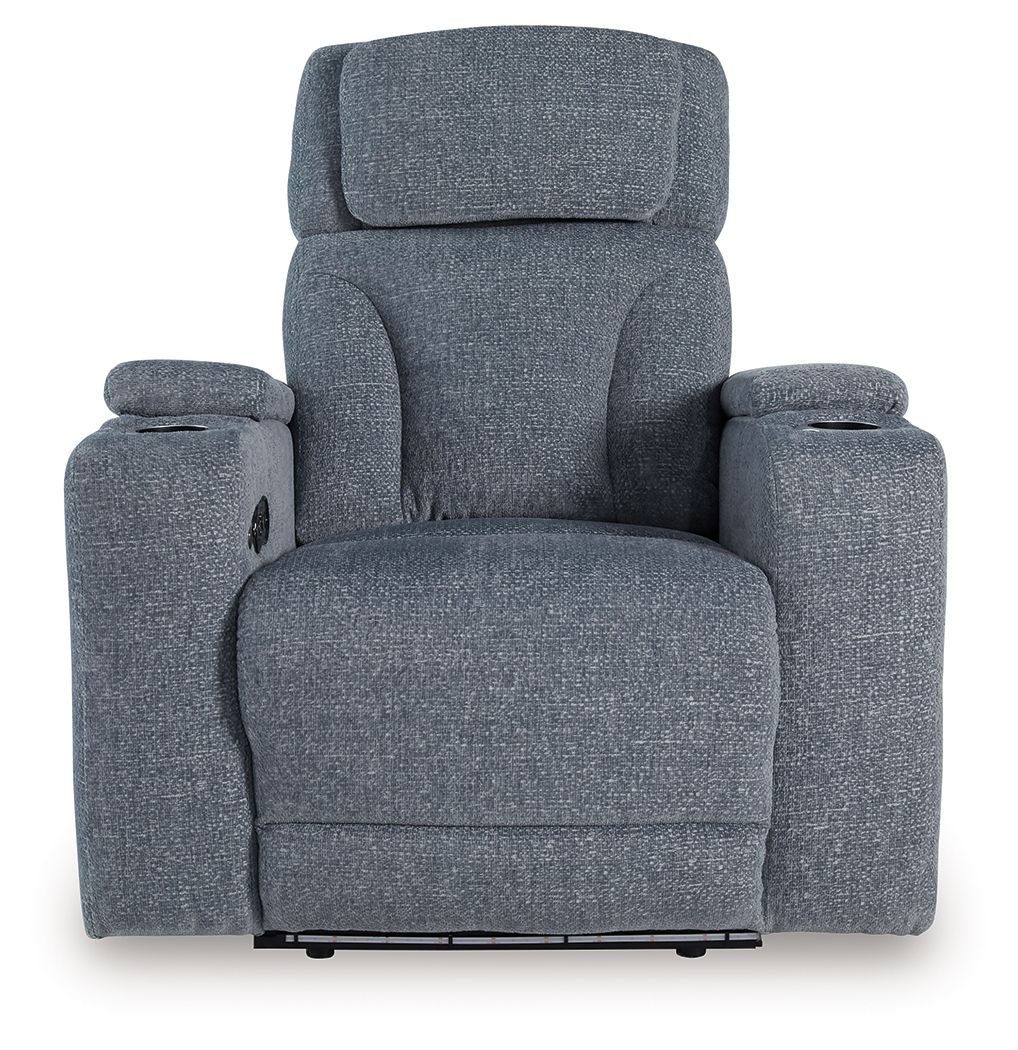 Studio Cave - Power Recliner - Steel by Ashley – view 3