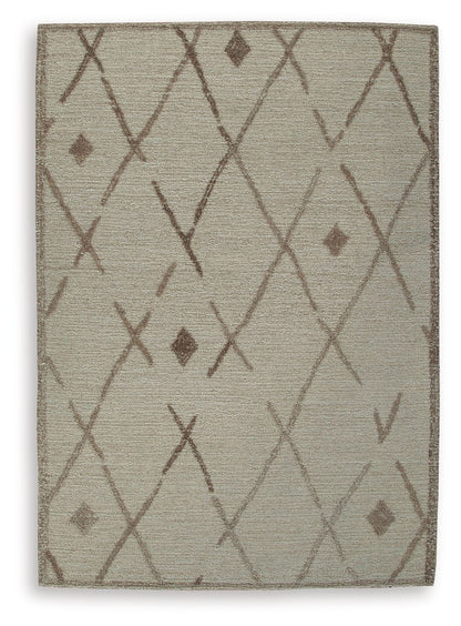Guyford - 5' x 7' Rug - Beige / Brown by Ashley – Area Rugs