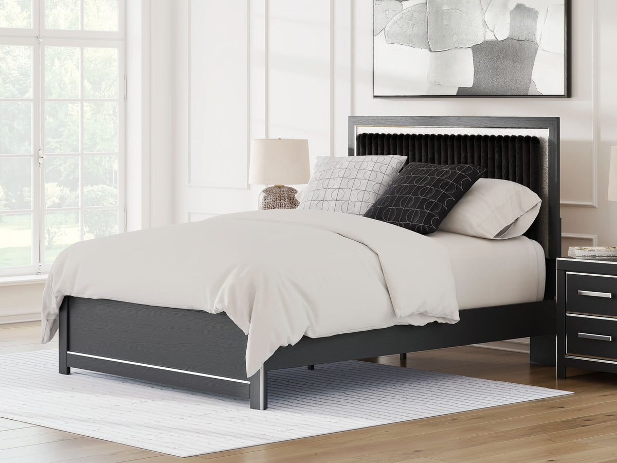 Zuraleus - Upholstered Panel Platform Bed With Roll Slats by Ashley – view 14