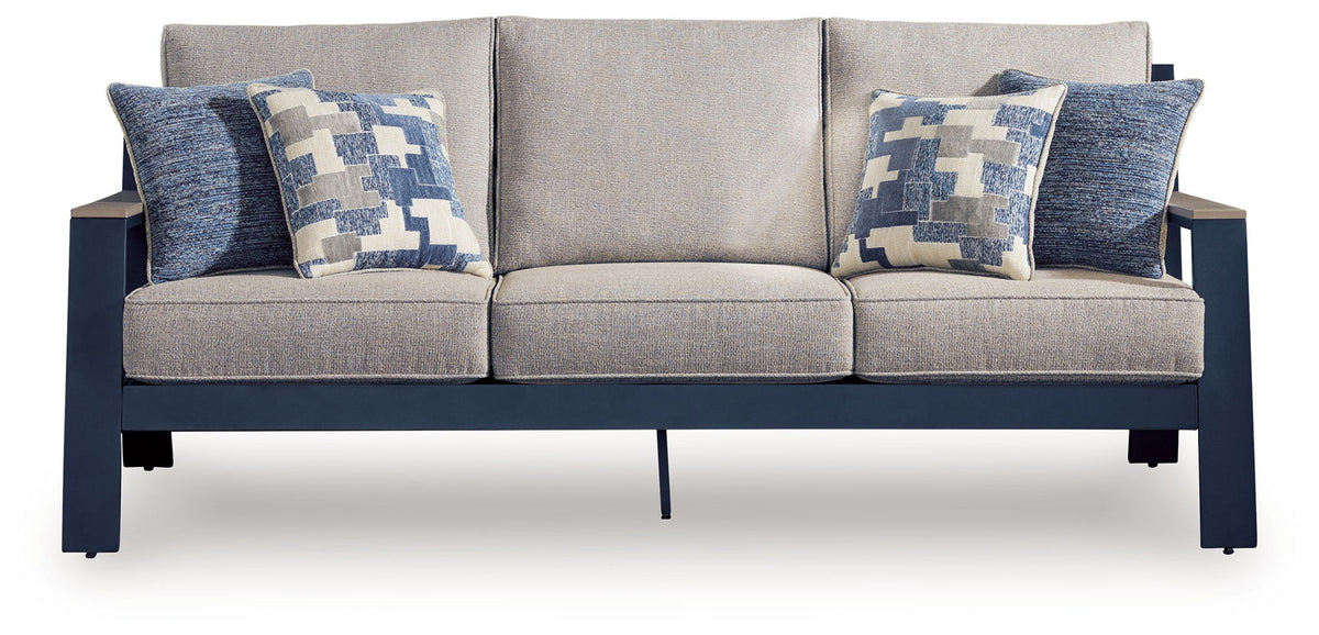 East Beach - Sofa With Cushion - Blue by Ashley – view 3