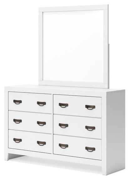 Binterglen - Dresser And Mirror - White by Ashley – view 3
