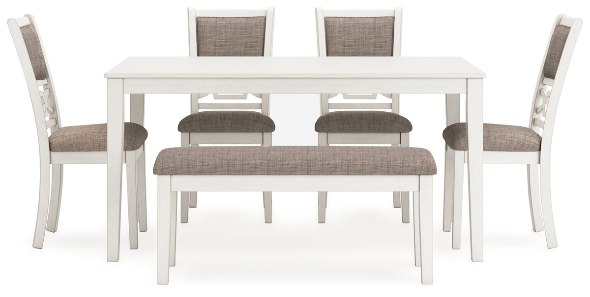 Erinberg - Dining Room Table Set (Set of 6) - Antique White by Ashley – view 3