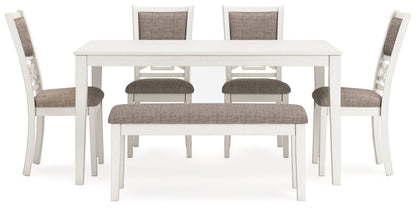 Erinberg - Dining Room Table Set (Set of 6) - Antique White by Ashley – view 3