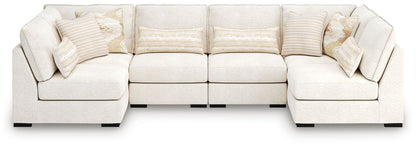 Donelson Creek - 6-Piece Sectional - Vanilla – Stationary Sectionals