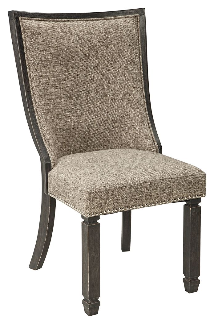Tyler Creek - Dining UPH Side Chair (Set of 2) - Framed Back - Black / Grayish Brown by Ashley – view 2
