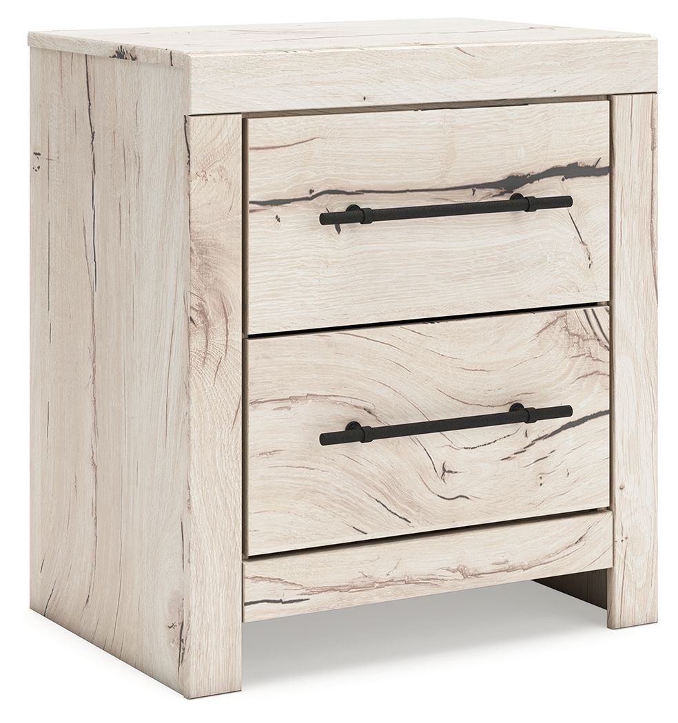Lawroy - Two Drawer Night Stand - Light Natural – view 2