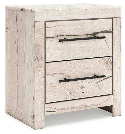 Lawroy - Two Drawer Night Stand - Light Natural – view 2