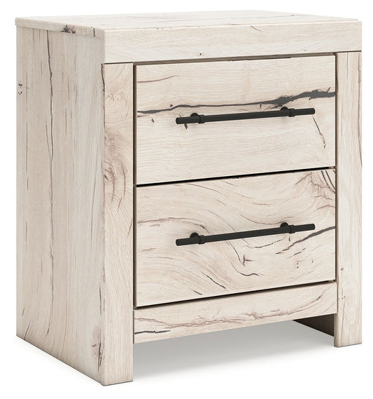 Lawroy - Two Drawer Night Stand - Light Natural – view 2