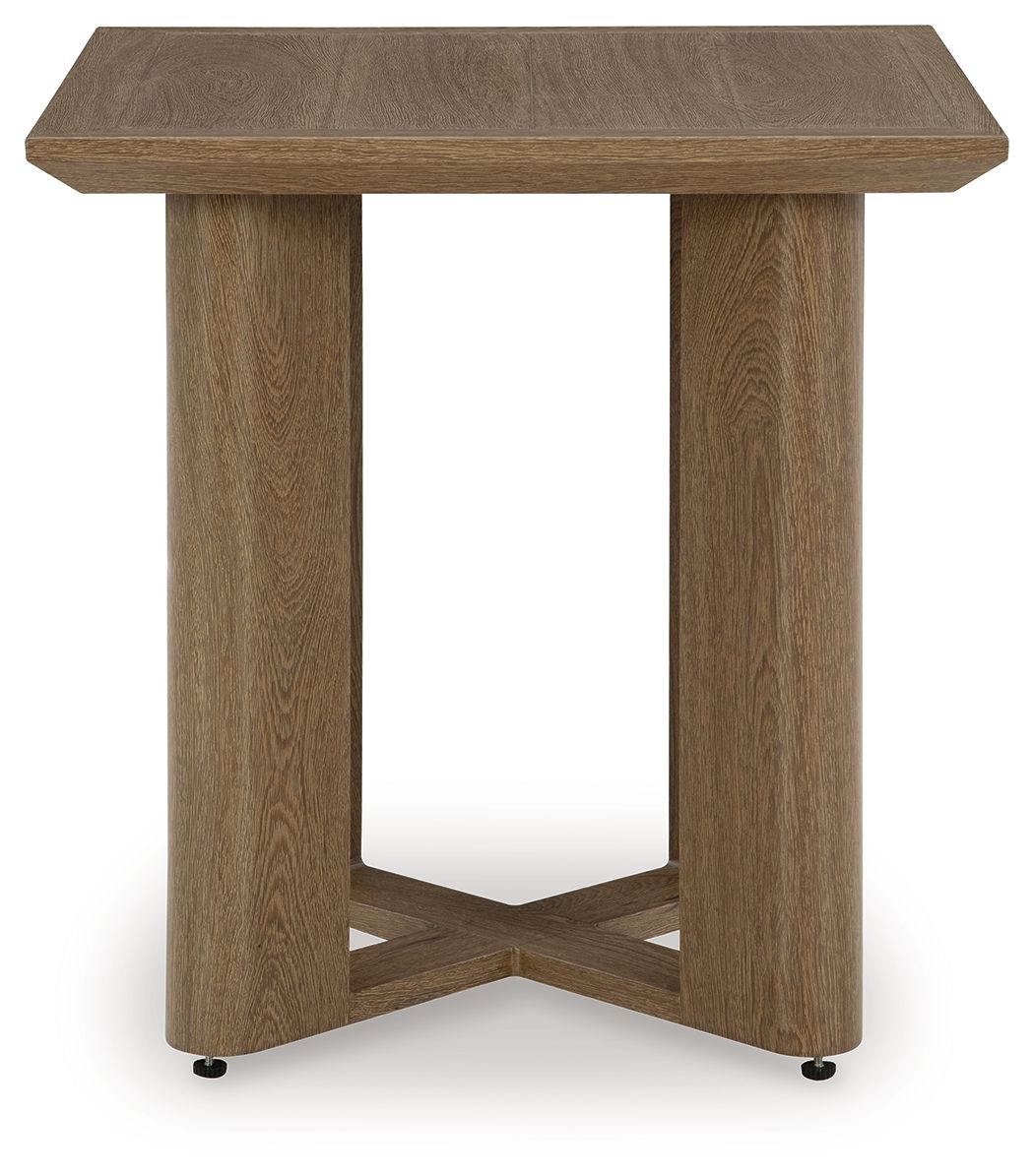 Serene Bay - Square End Table - Dark Brown by Ashley – view 3