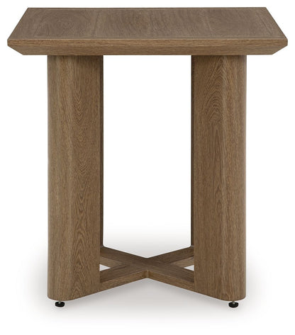 Serene Bay - Square End Table - Dark Brown by Ashley – view 3