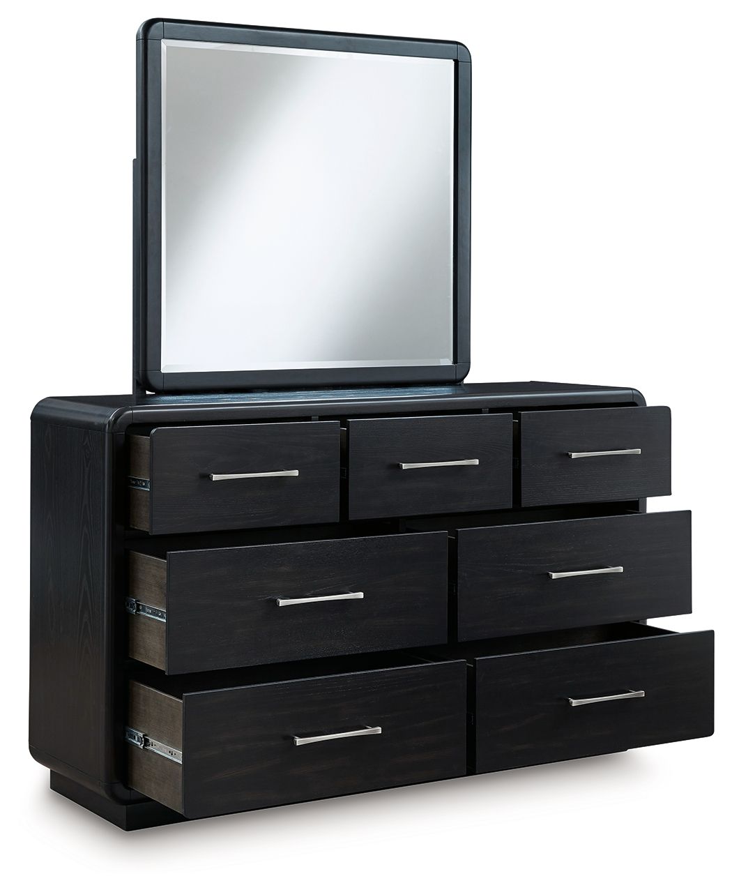 Rowanbeck - Dresser And Mirror - Black by Ashley – view 2