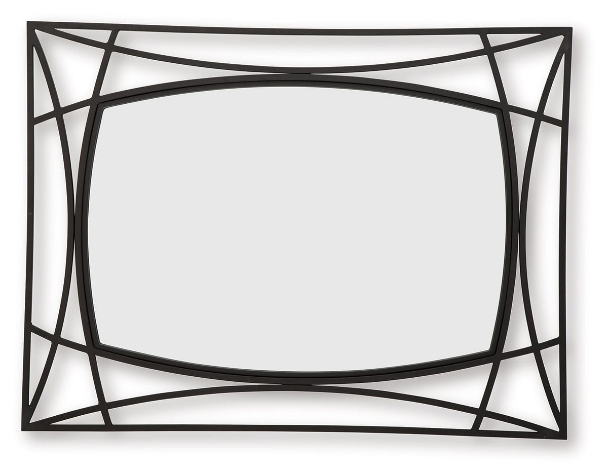 Freenville - Accent Mirror - Black by Ashley – view 2