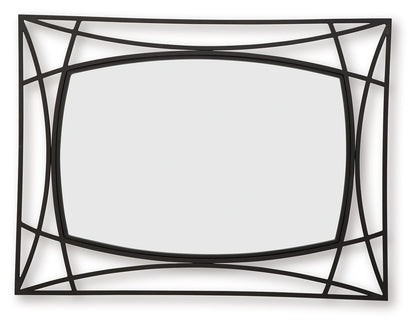 Freenville - Accent Mirror - Black by Ashley – view 2