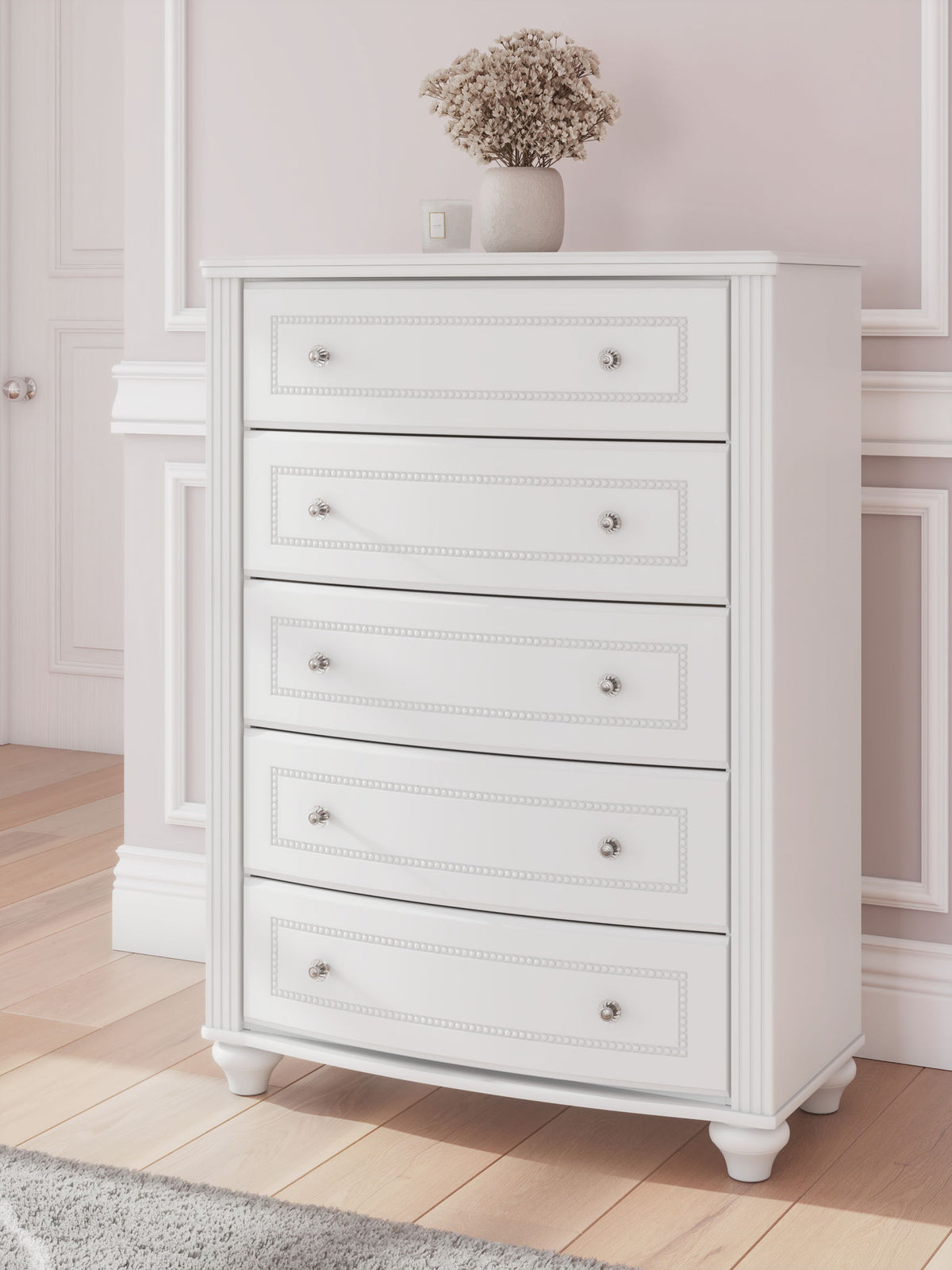 Kozlani - Five Drawer Chest - White by Ashley – view 2