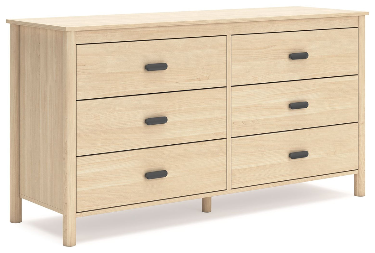 Cabinella - Six Drawer Dresser - Tan by Ashley – Dressers