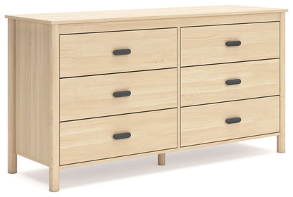 Cabinella - Six Drawer Dresser - Tan by Ashley – Dressers