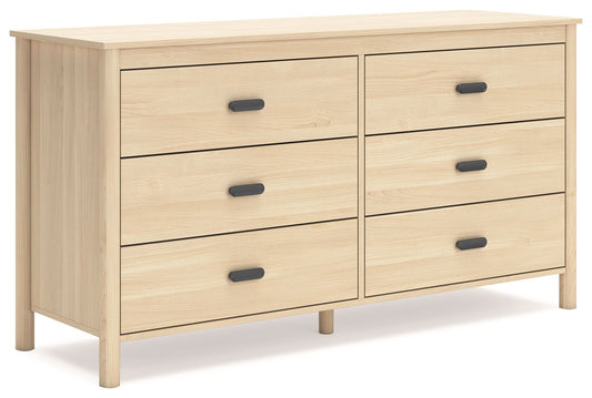 Cabinella - Six Drawer Dresser - Tan by Ashley – Dressers