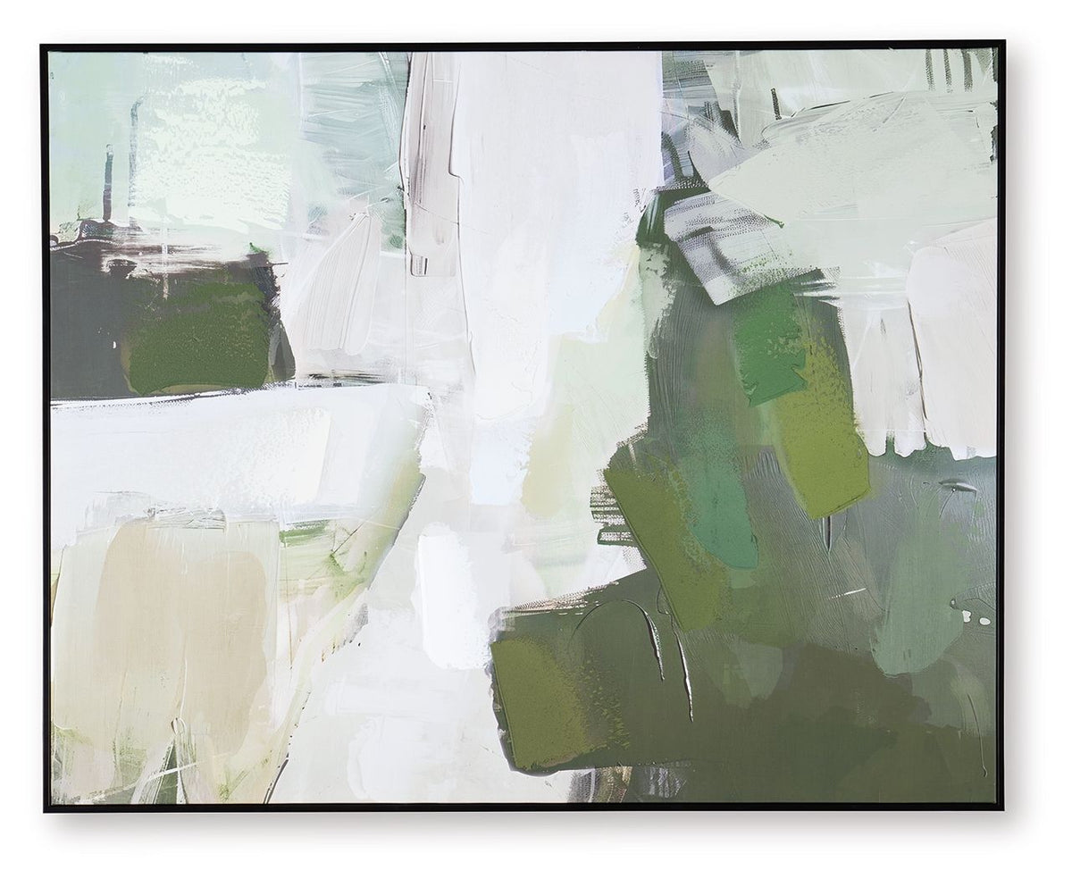 Vinick - Wall Art - Green / Gray / White by Ashley – Canvas Art
