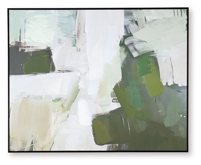 Vinick - Wall Art - Green / Gray / White by Ashley – Canvas Art