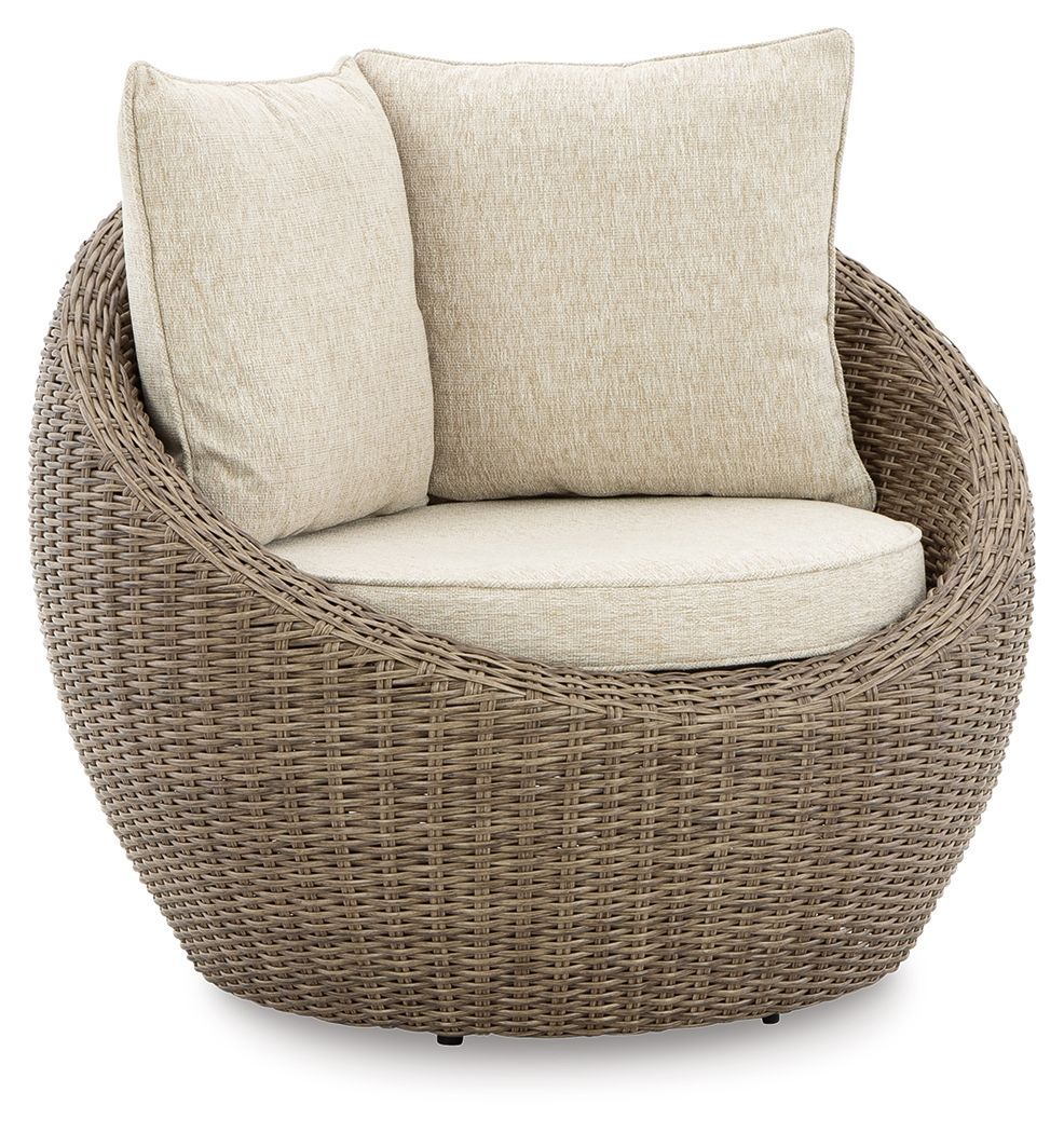 Danson - Swivel Lounge w/Cushion (Set of 2) - Beige by Ashley – view 2