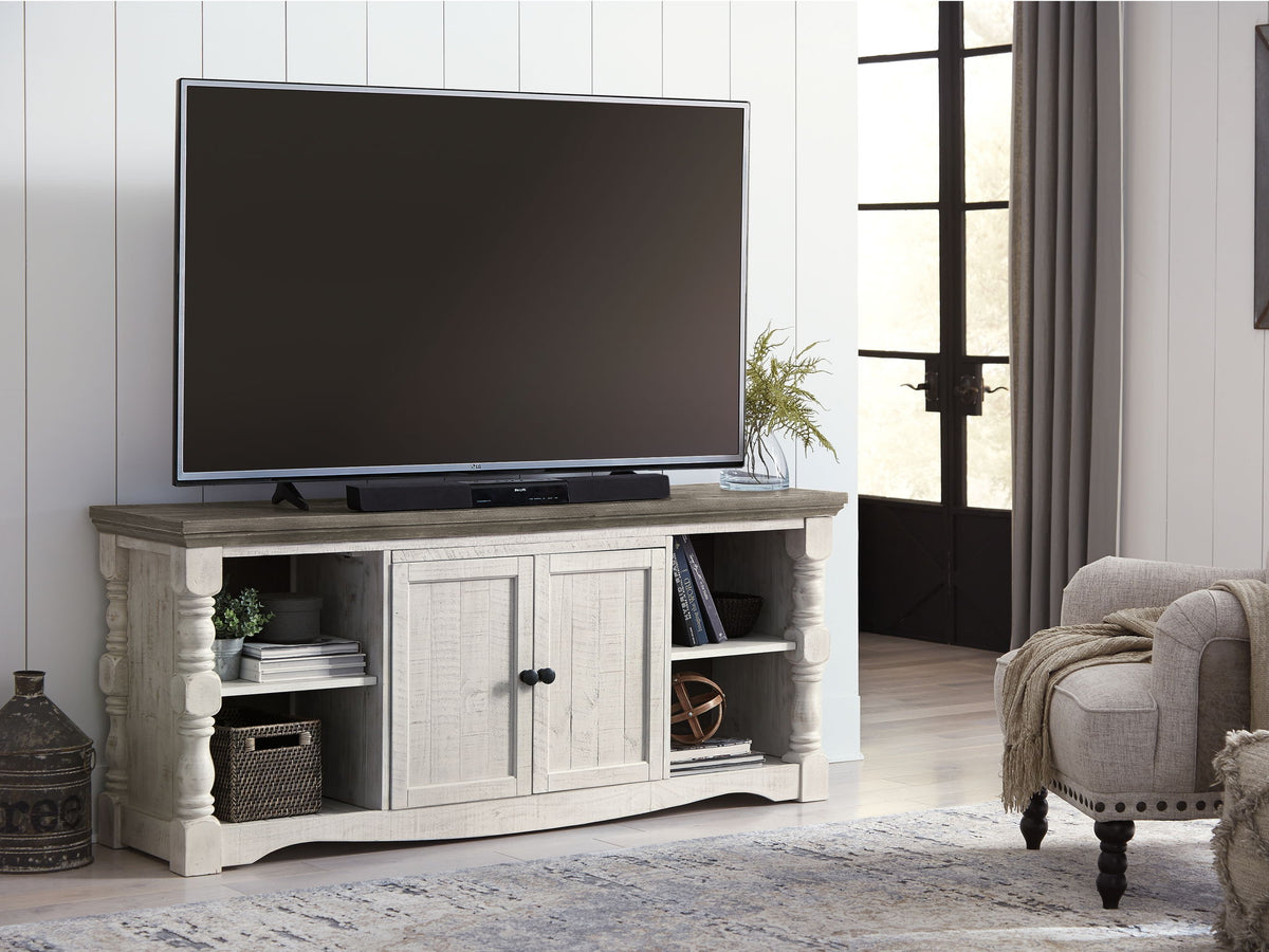 Havalance - Extra Large TV Stand - 2 Doors - Brown / Beige by Ashley – view 2